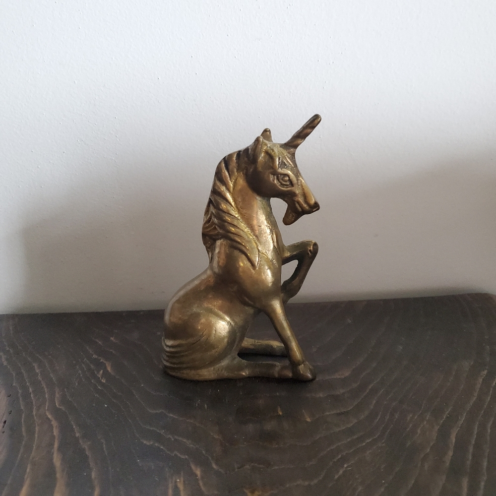 Vintage Bronze Unicorn Figuring